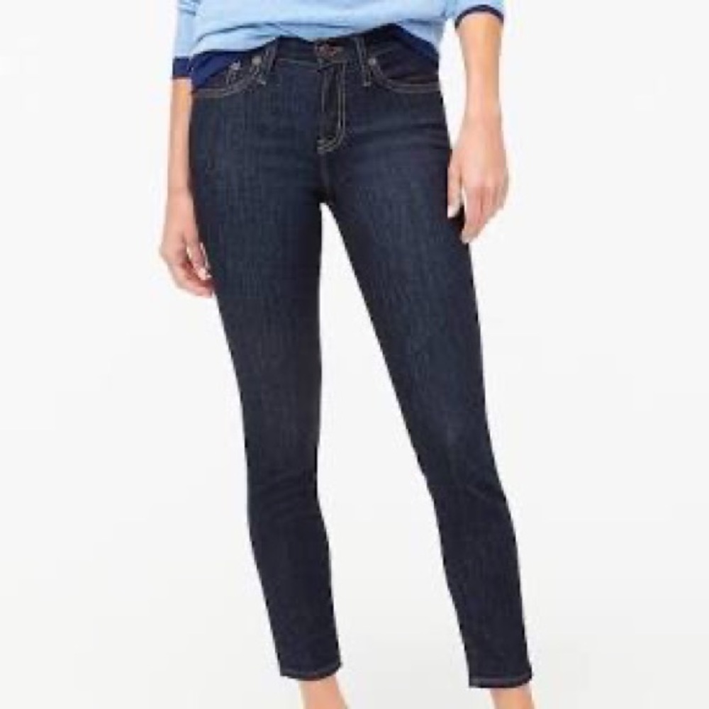 Jcrew factory, 9” inch high rise skinny jean in rinsed wash, size 26, nwt